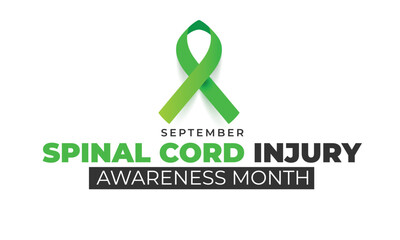 Spinal cord injury awareness month. background, banner, card, poster, template. Vector illustration.