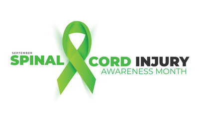 Spinal cord injury awareness month. background, banner, card, poster, template. Vector illustration.