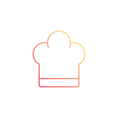 Chef Hat icon design with white background stock illustration
