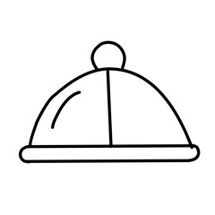 Vector Food Tray Outline Icon