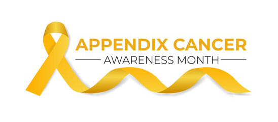 Appendix Cancer Awareness Month background template. Holiday concept. Health awareness Banner poster, flyer and background design.