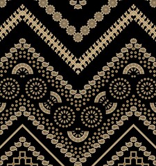 illustrator digital design new style seamless borders with beautiful black background