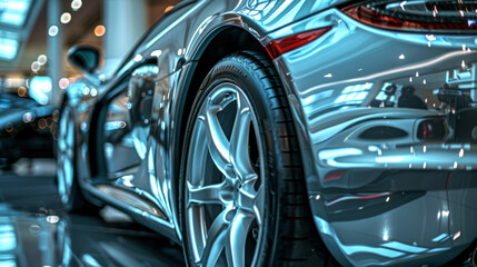 Fototapeta premium closeup any angle of sport car