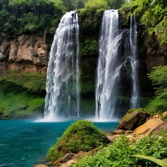 waterfall in the jungle
