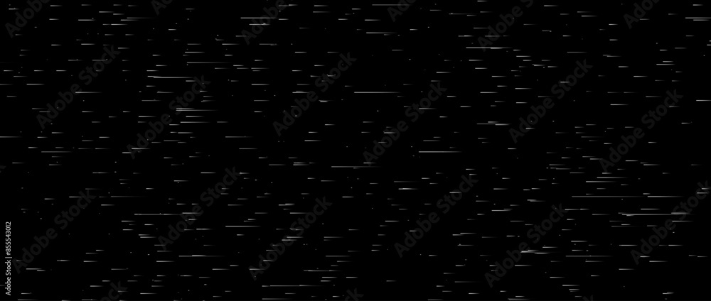Poster Static noise texture. Lost or bad TV signal concept. Random rippled video tape background. Glitch vhs pixel white noise wallpaper. Image distortion distress backdrop effect. Vector pixel trails