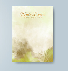 Cards with watercolor background. Design for your cover, date, postcard, banner, logo.