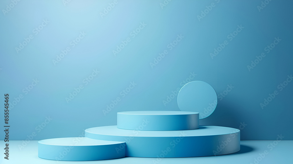Poster 3d render abstract display podium platform for product presentation and advertising. minimal scene b