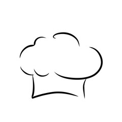 chef hat logo vector