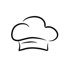 chef hat logo vector