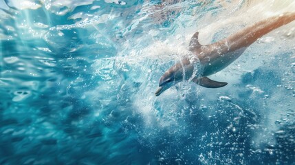 Swim to Soar: Transformation of a Swimmer into a Joyful Dolphin Competing in a Race