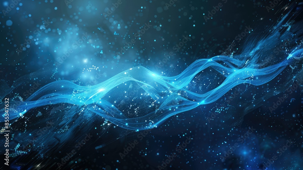 Poster Technology Particle Abstract Background