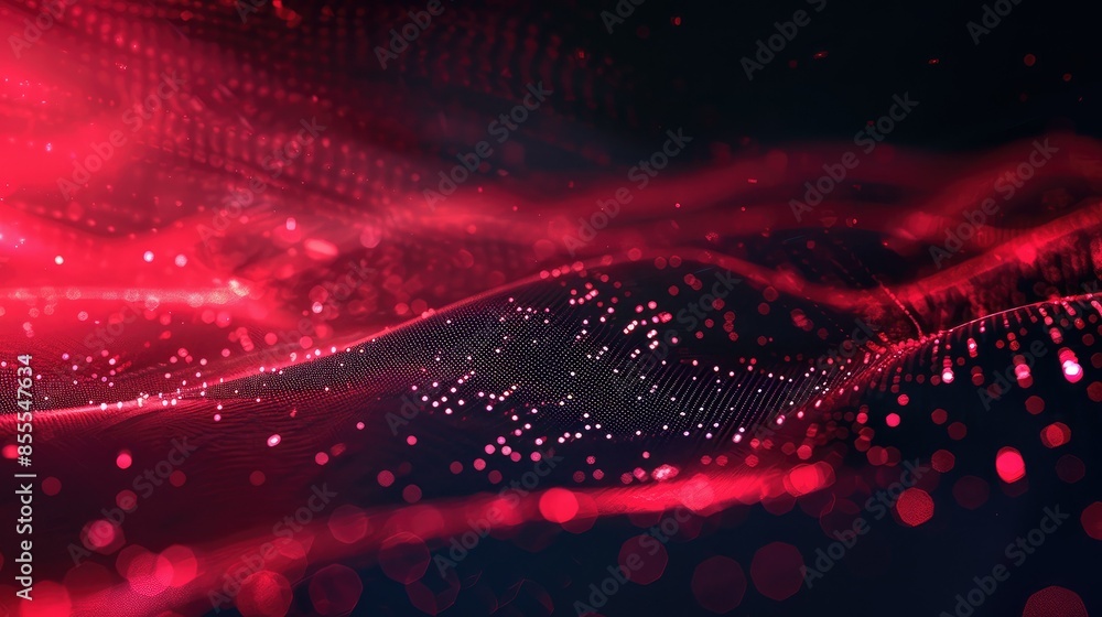 Poster technology particle abstract background
