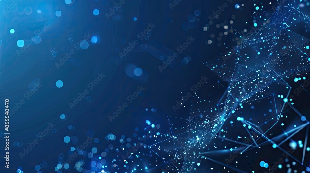 Poster technology particle abstract background