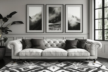 Serene Modern Living Room with Natural Light