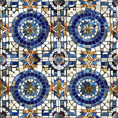 Obraz premium Seamless pattern of traditional mosaic