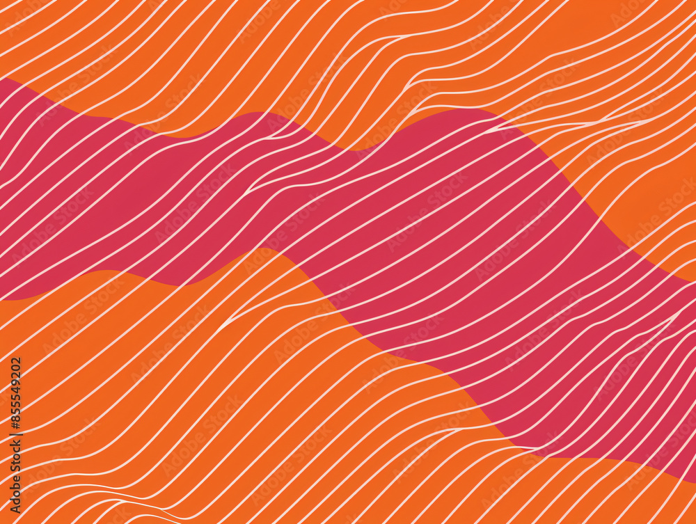 Poster red and orange gradient background with a wavy texture, a vector illustration with simple design and