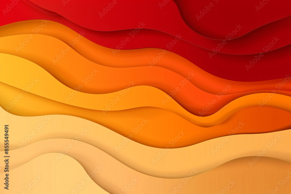 Poster red and orange gradient background with a wavy texture, a vector illustration with simple design and