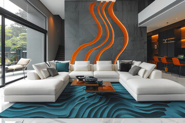 Serene Modern Living Room with Natural Light