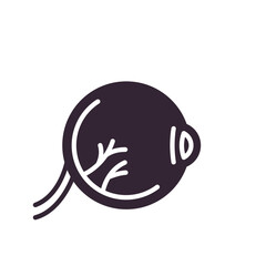 Eyeball Icon, anatomy of human body organs