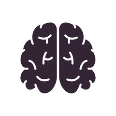 Brain Icon, anatomy of human body organs