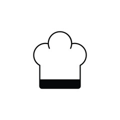Chef Hat icon design with white background stock illustration