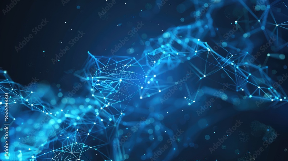Poster technology particle abstract background