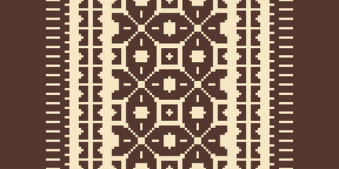 Ethnic Ikat tropical seamless pattern. Motif ethnic handmade beautiful Ikat art. Ikat ethnic tribal, boho colors seamless wallpaper. Abstract traditional. 