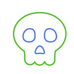 Obraz premium Skull head Icon, anatomy of human body organs
