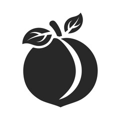 peach icon design vector template