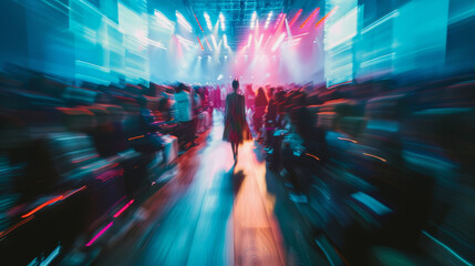 Fototapeta premium Scene is energetic and lively