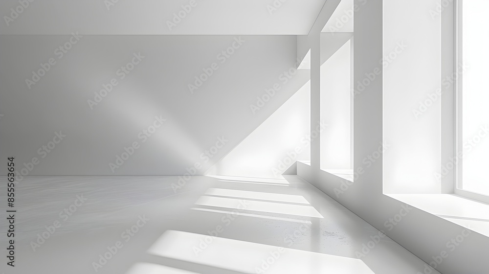 Poster clean and minimalist background with soft gradient from white to grey ideal for product mockup and p
