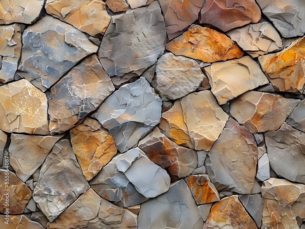 Poster warm earthy toned stone texture background with irregular patterns for mockup design