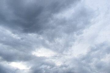 blue sky and white cloud background, cloudy in rainny season