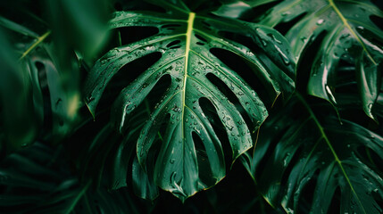 capture leaf of tropical