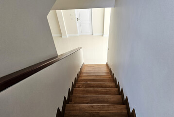 Top View from Wooden Stair in the New House.