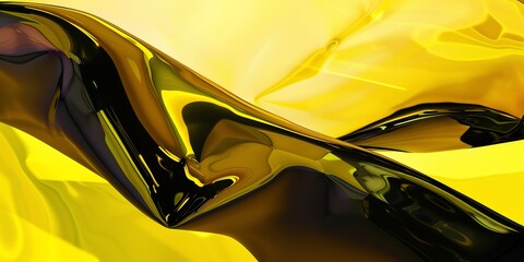 liquid illustration wallpaper, yellow and black,background, texture, black, splash, water, design, abstract, drop, gold, 2:1 , HD