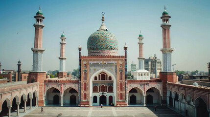 illustration capture beautiful of mosque
