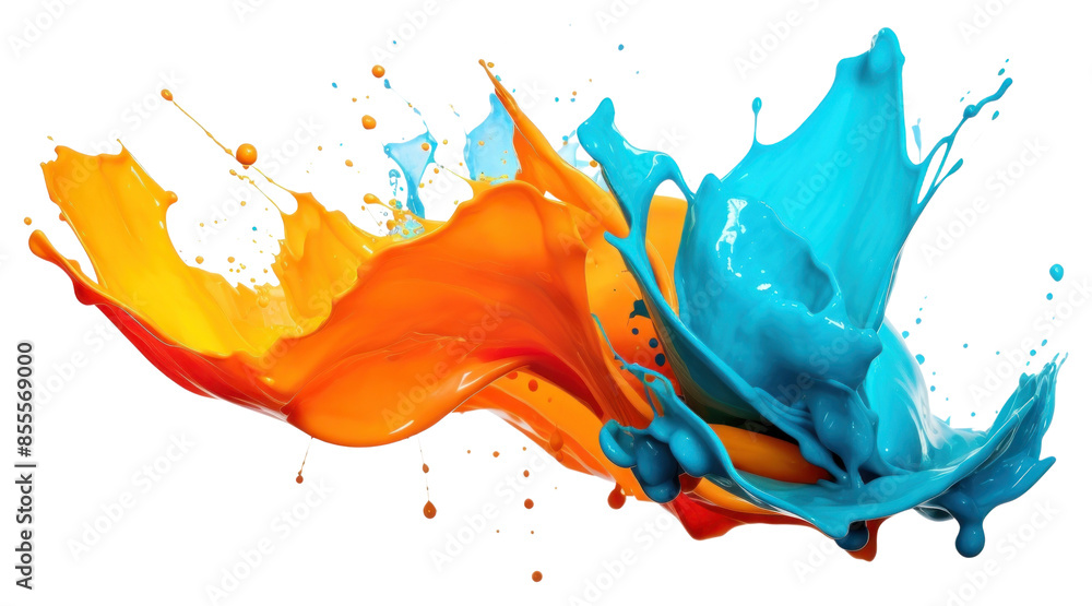 Poster PNG Backgrounds paint transparent background splattered.