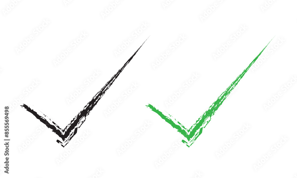 Wall mural checkmark done icon. check mark select tick icon. vector illustration. eps 10