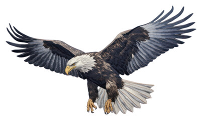 Naklejka premium PNG Bird animal flying eagle.