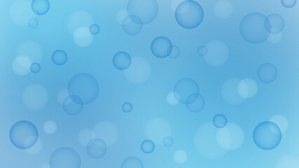 泡の水玉背景/青