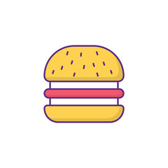 Hamburger icon design with white background stock illustration