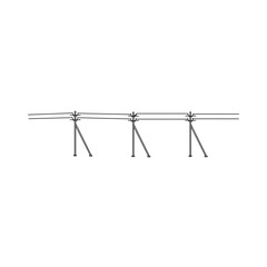 Vector power lines and electric pylons