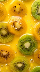 Kiwi orange juice splash