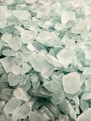 Sodium silicate, soda ash, silica, industrial and scientific ingredients. Abstract background.