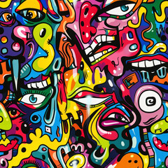 Obraz premium pattern colorful of grafity