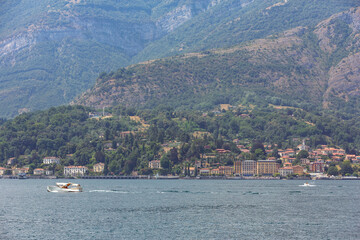 View across Lake Como from Bellagio, Italy