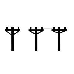 Energy distribution towers illustration