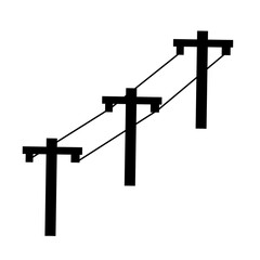 Energy distribution towers illustration