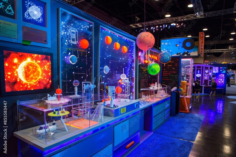 Poster a room filled with a variety of items from different categories, creating a visually stimulating dis